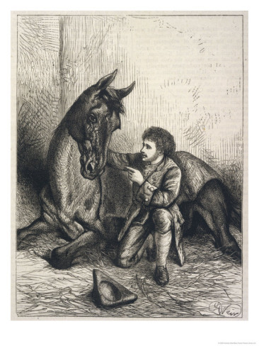 James Sullivan, the famed horse whisperer of Ireland, portrayed by Harrison Weir (1824-1906)